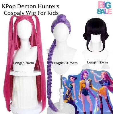 2025 Новый фильм K-Pop Мира Руми Зои Хантерс Косплей Костюм Хэллоуин Карнавал Демон Сцена 3D Принт Узор Ролевая Одежда