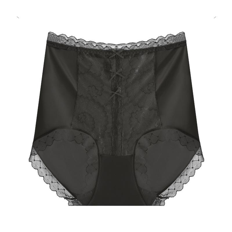 Женское нижнее белье с высокой талией, утягивающие ягодицы, легкие роскошные атласные трусы, бесшовные трусики из ледяного шелка Mulberry Silk Crotches