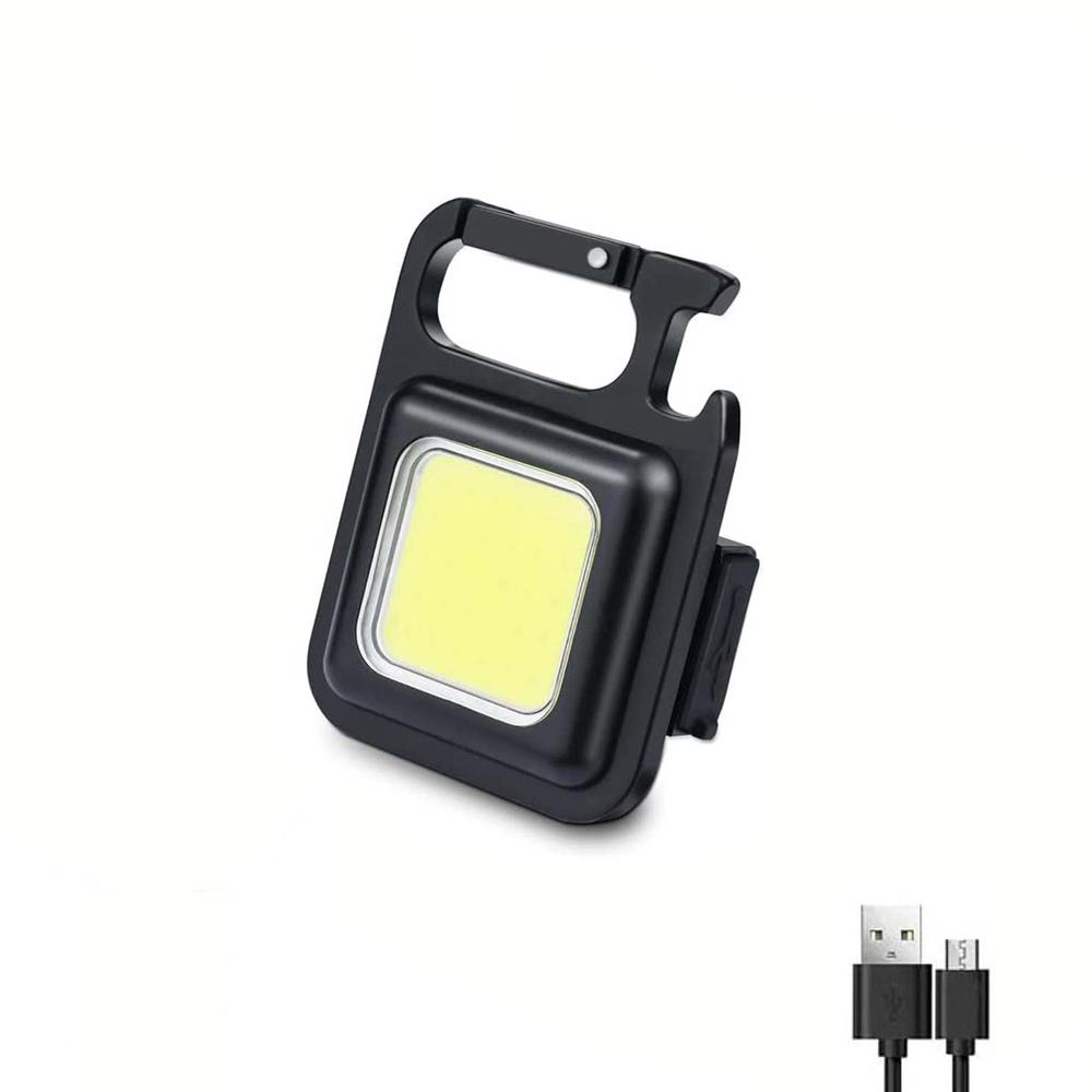 Super Bright 1500LM Work Light COB 500mah LED Flashlight Pocket Keychain USB Rechargeable Waterproof For Outdoor Camping