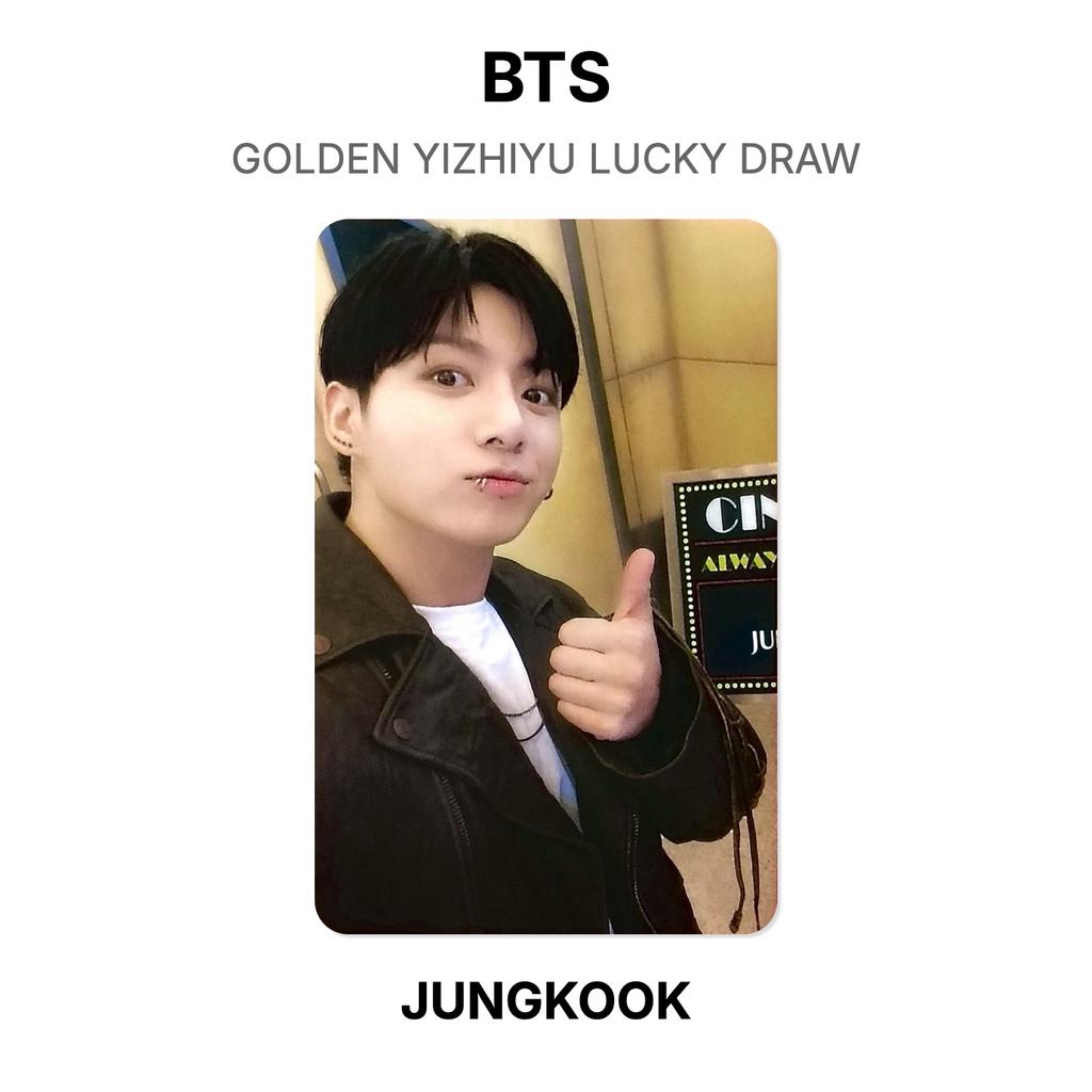 BTS Официальная фотокарточка Золотой YIZHIYU Розыгрыш