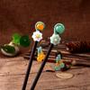 1PC Women's Hair Jewelry Wooden Hairpins Hair Stick Tassel Pendant Headdress Headwear Hair Clips