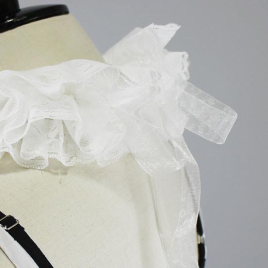 Свитшоты с круглым вырезом и ложным воротником, топы, ложный воротник, кружевная застежка, рубашка для Хэллоуина, маскарада, улучшитель линии шеи