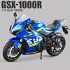 1:9 Scale SUZUKI GSX-1000R Motorcycle Model Toy Car Alloy Diecast Wheeling Shock Absorption Motor Models Toys Kids Boys Gifts