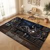 Fantasy Magic Theme Crystal Velvet Floor Rug Personalized Custom Name Text Warm Carpet Home Decoration