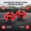 2pcs Falling Protection Front Fork Crash Protectors 6-Hole CNC Aluminum Sliders  Motorcycles