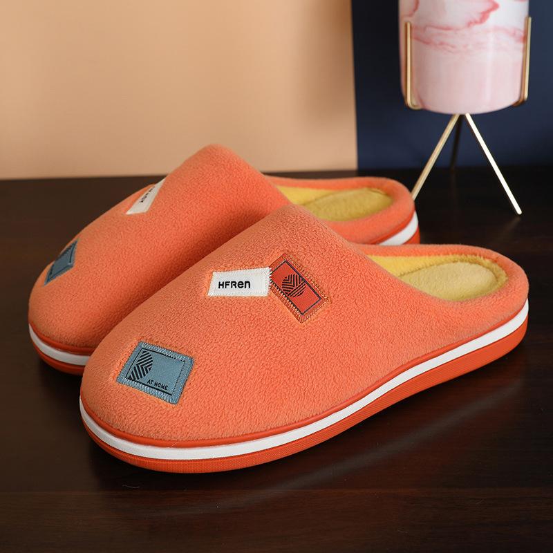 Новые женские зимние хлопковые тапочки, домашние нескользящие теплые утепленные домашние домашние тапочки, пушистые тапочки