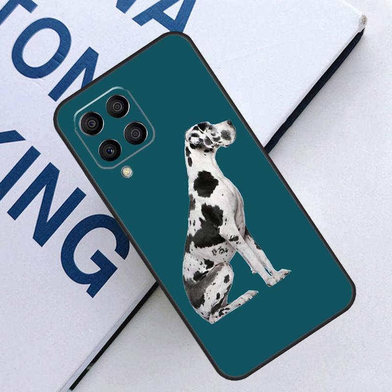 Great Dane Dog Watercolor For Samsung Galaxy M31 M55 M15 M11 M21 M13 M33 M35 M53 M14 M34 M54 M12 M32 M52 M06 M16 Case