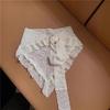 Ретро кружевная многослойная юбка миди для женщин - Лето 2025 Сладкий стиль с панелью, закрывающей ягодицы, и треугольным шарфом
