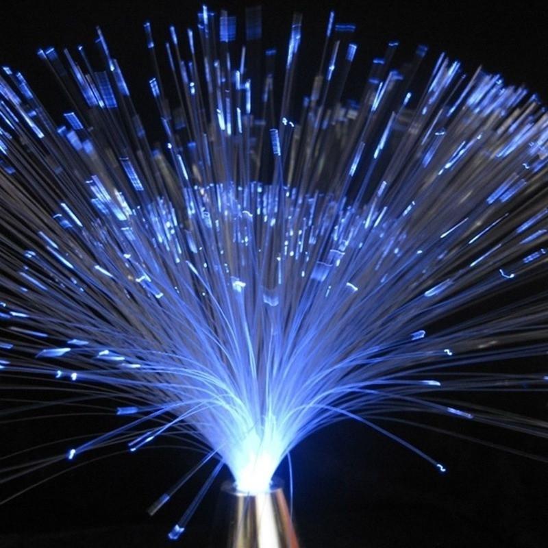 Многоцветный светодиодный оптоволоконный светильник для праздника, Рождества, свадьбы, украшения дома, светодиодный многоцветный меняющийся оптоволоконный фонтан, ночник