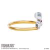 Snoopy PEANUTS Size Silver Cubic [White Clover] Women's Ring, 7-13, 925, Zirconia, PNT-R003