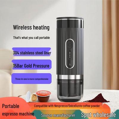 Портативная беспроводная эспрессо-машина 3-в-1 для автомобиля и использования на открытом воздухе