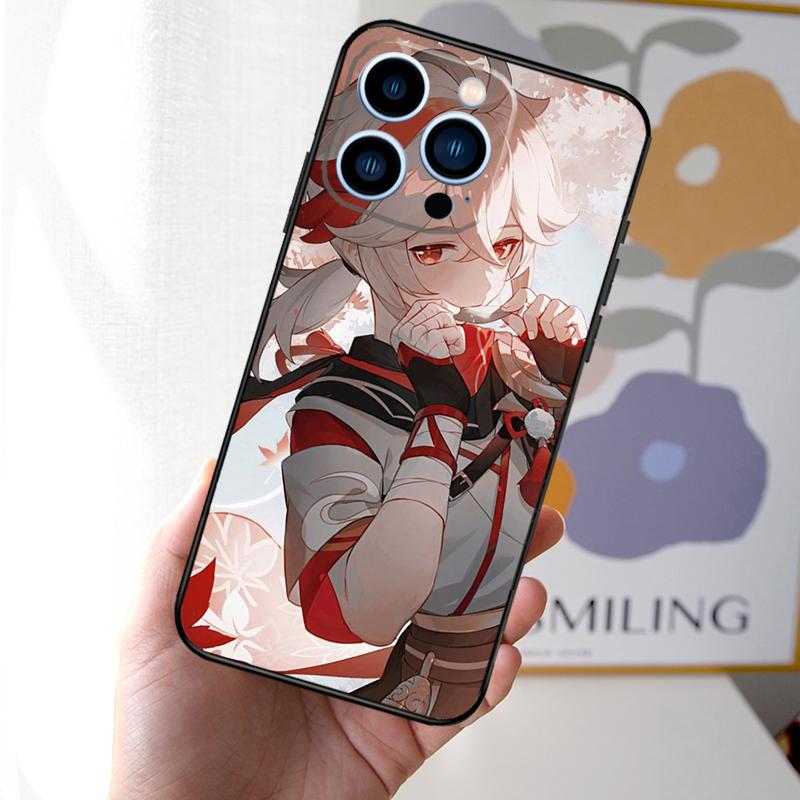 Kazuha Genshin Impact Game Phone Case For iPhone 16 15 14 Plus 13 12 11 Pro Max Mini X XR XS Max 7 8 Soft Cover