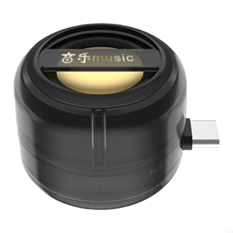 1XCB Portable Mini Speaker Universal Type C Mobile Phones Sound Box Plug in Smartphones Loudspeaker Sound Amplifier Subwoofer