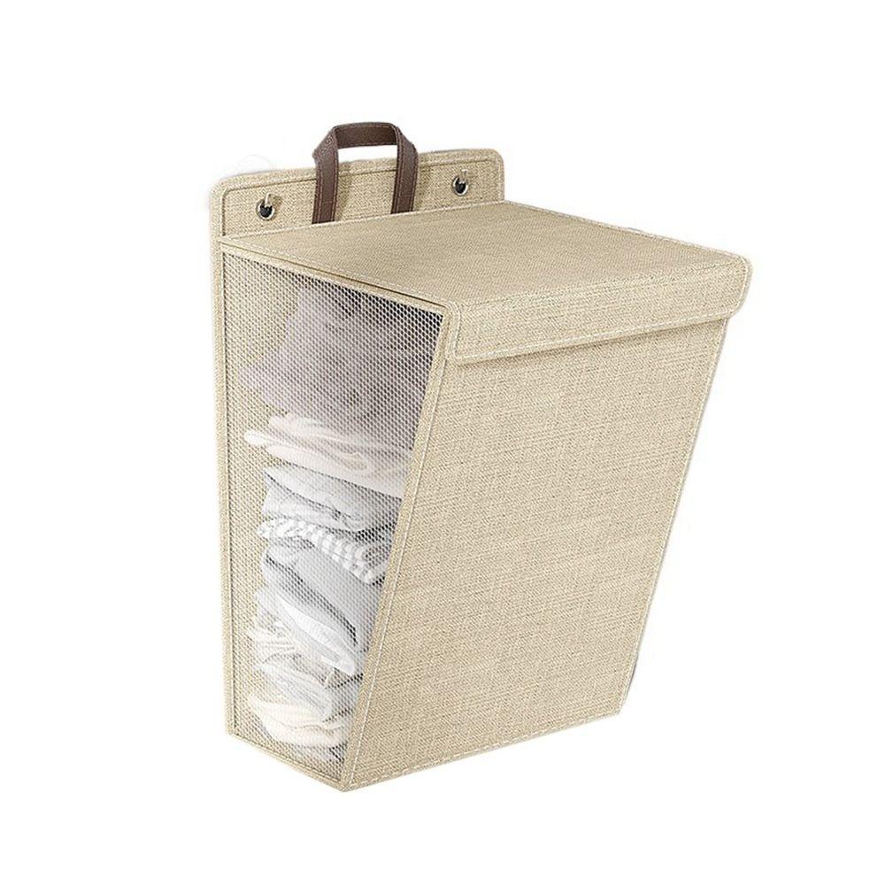Wall-mounted Dirty Clothes Basket Punch Free Collapsible Laundry Basket  Wardrobe
