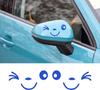 1 пара Милые Наклейки-Стикеры с Улыбающимся Лицом 3D для Автомобиля Боковые L+R, Наклейки на Зеркало Заднего Вида, Подходят для Всех Автомобилей Черный