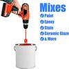 2Pcs Epoxy Mixing Stick Helix Shape Tear Resistant Stirring Mixes Epoxy Resin Latex Oil Paint Mixing Rod Drill Attachment