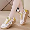 New Women's Casual Single Shoes Soft Sole Trendy Fashion Women's Shoes Breathable Waterproof Women's Shoes Spring White Shoes