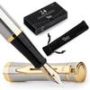 Wordsworth Black Steel Brush 18K Plated Brush Ink Ink Water Refill Japanese Gift Golden Decorative and Suitable for Men and Women & Jacket, Ultra-fine