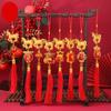 Festive Zodiac 2026 Year Of The Horse Lantern Pendant Chinese New Year Red Gold Lucky Decoration Car Pendant Accessories Gifts