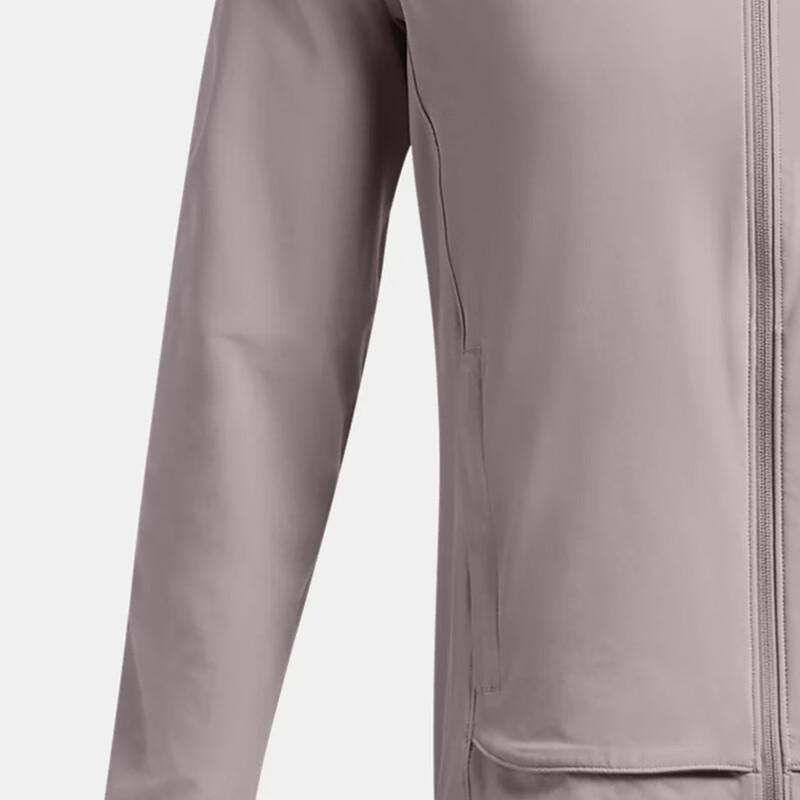 Under Armour FW24 Спортивная куртка с капюшоном на молнии, мужские куртки, серо-фиолетовые 1376794-015