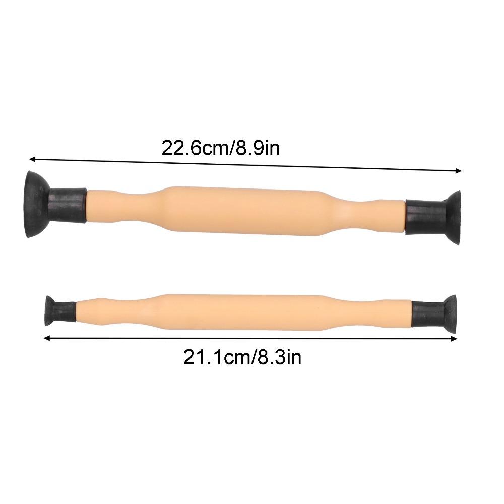2PCS Hardwood Handle Valve Grinding Tool Double Ended Spring Compressor Tools Sealing Maintenance