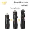 Водонепроницаемый противотуманный зум-монокуляр ночного видения 10-30x40 мм Hd монокулярный телескоп для наблюдения за птицами, охоты, пешего туризма, путешествий
