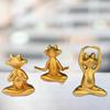 3x Статуэтка лягушки Настольное украшение Антикварная Милая Фигурка Медитация Животное для Дома Письменный стол
