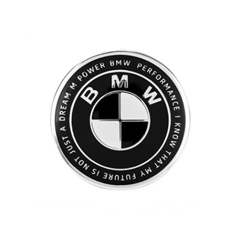 LFRNN1 Car Sticker 2pcs ABS 74mm 82mm Front Hood Logo Rear Trunk Emblem Badge For BMW E39 E46 E90 E30 E36 E60 G20 E87 E91 E92 1 2 3 4 5