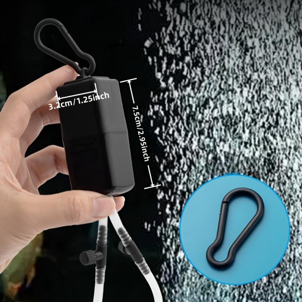 USB-насос для оксигенатора с двумя отверстиями, регулируемый бытовой бесшумный кислородный насос для аквариума, рыбалки на открытом воздухе, оксигенатор