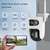 V380 Dual-Lens HD Outdoor WiFi Waterproof Dome Surveillance Camera