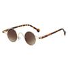 New Retro Oval Gradient Women Sunglasses  Luxury Fashion Metal Small Frame Rivet Outdoor Sun Protection Men