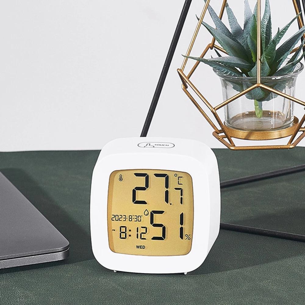 Humidity Monitor Convenient Small Alarm Clock Battery Operated Led Alarm Clock
