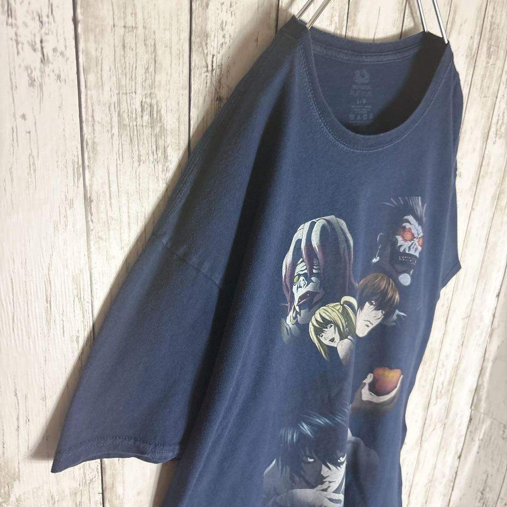 [USED] Death Note anime t-shirt L El Misa Misa anime navy
