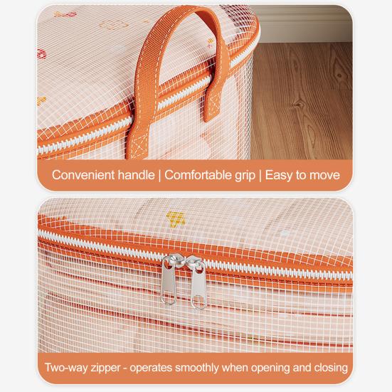 Очень большой водонепроницаемый мешок для хранения одеял с ручками прозрачный ПВХ мешок для переезда