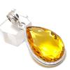 Citrine Gemstone Handmade 925 Sterling Silver Gift Jewelry Pendant 1.77" U8s25
