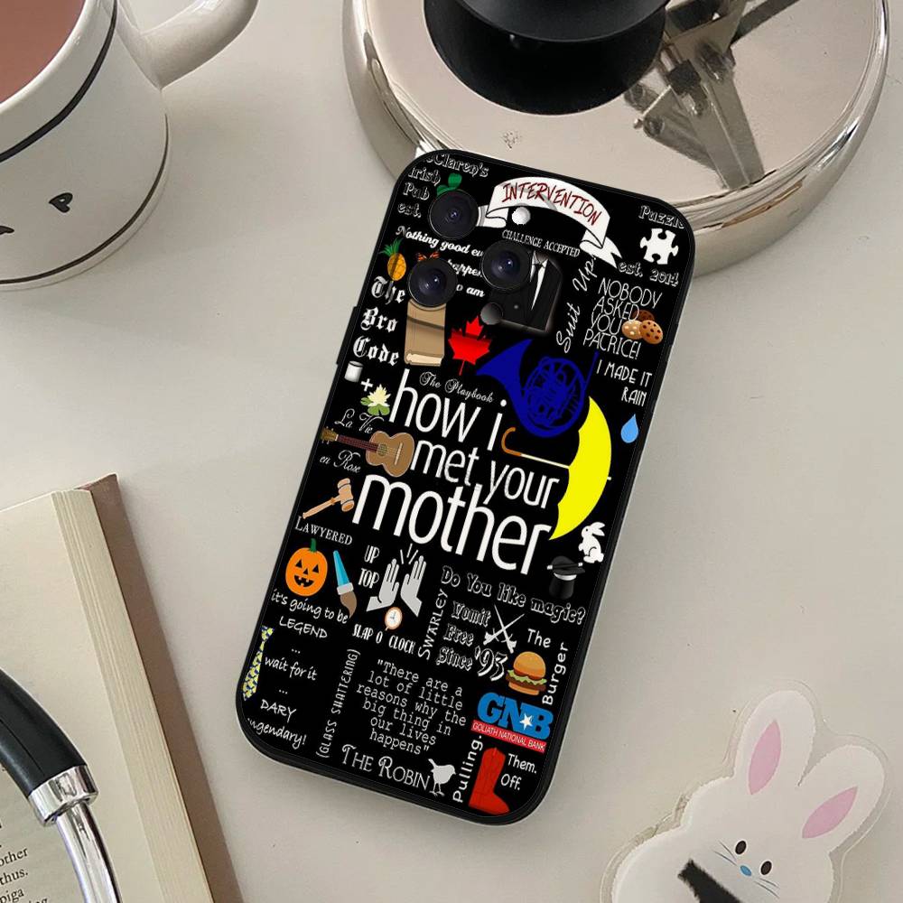 Чехол для телефона «Как я встретил вашу маму» Для IPhone 17 16 15 14 13 12 11 X XR XS Plus Pro Max Mini Мягкий черный чехол