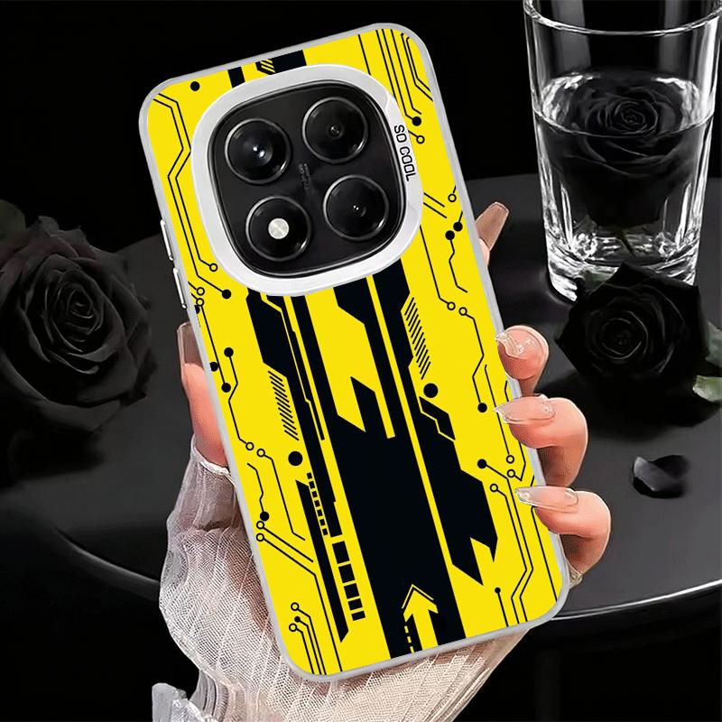 Мягкий чехол для телефона в киберпанк-эстетике для Xiaomi Redmi Note 13 14 15 Pro Plus 12S 12 11S 11 11T 10S 10 Ударопрочная задняя крышка