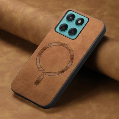 Кожаный чехол с магнитной адсорбцией для Motorola Edge 60 Fusion Magsafe Беспроводная зарядка Ударопрочный Матовый бампер для Moto Edge60 60s