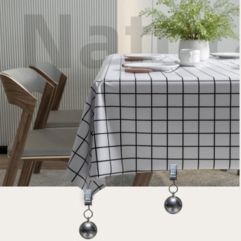 Металлические утяжелители для скатерти Портативные сферические зажимы Надежно фиксируют ткань на столах Идеально для домов Отелей Пикников Декораций мероприятий