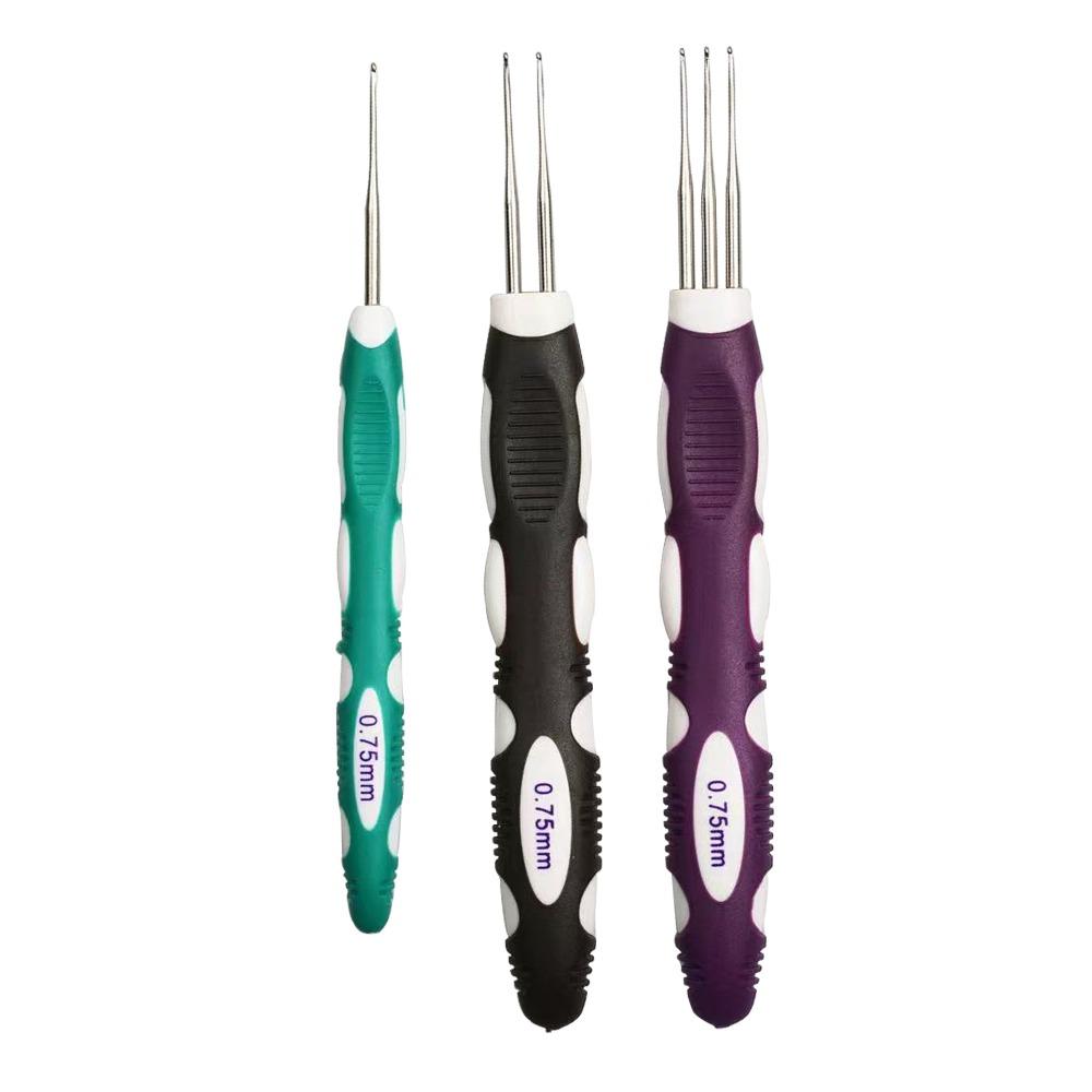 6 шт./набор Прочная игла-крючок для наращивания волос Микро-крючок Аксессуары для парика Набор для изготовления парика для начинающих