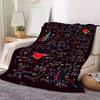 Mathematical Equation Printed Flannel Blanket Sofa Travel Thermal Blanket Four Seasons Universal Multifunctional Gift Blanket