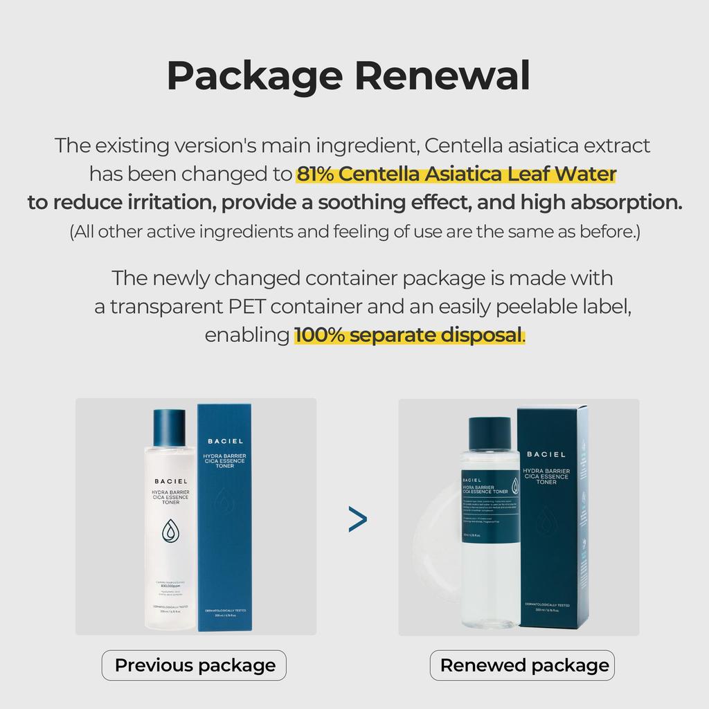 BACIEL HYDRA BARRIER CICA ESSENCE ТОНЕР 200 мл