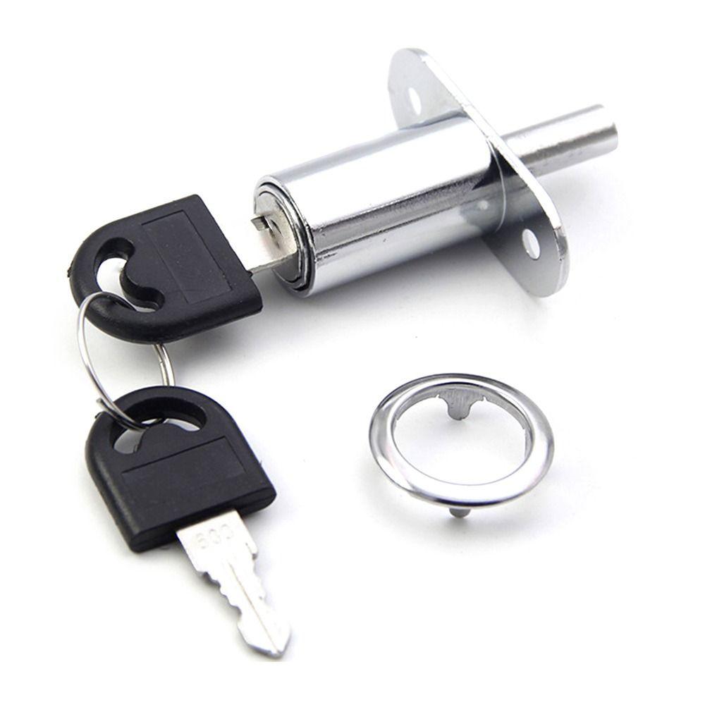 With Key Tongue Door Bolt Latch Hardware Cabinet Lock Useful Drawer Lock  Sliding Door