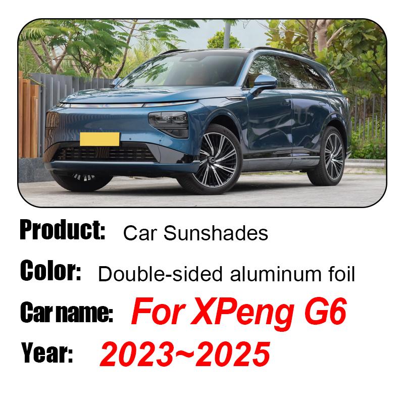 For XPeng G6 2024 2025 Car Magnetic Coverage Sunshade Anti-UV Mesh Sunshade Sunscreen Privacy Protection Auto Accessories