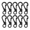 10 шт. брелок-карабин из цинкового сплава, прочная металлическая пружинная пряжка для подвешивания на открытом воздухе, для путешествий, скалолазания, походов, альпинизма, мини-защелкивающийся крючок