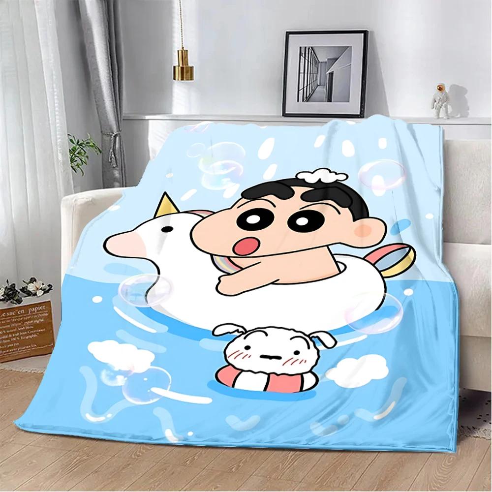 Crayon-ShinS chanS Printed Blanket Picnic Blankets Warm Blanket Soft and Comfortable Blanket Home Travel Birthday Gift