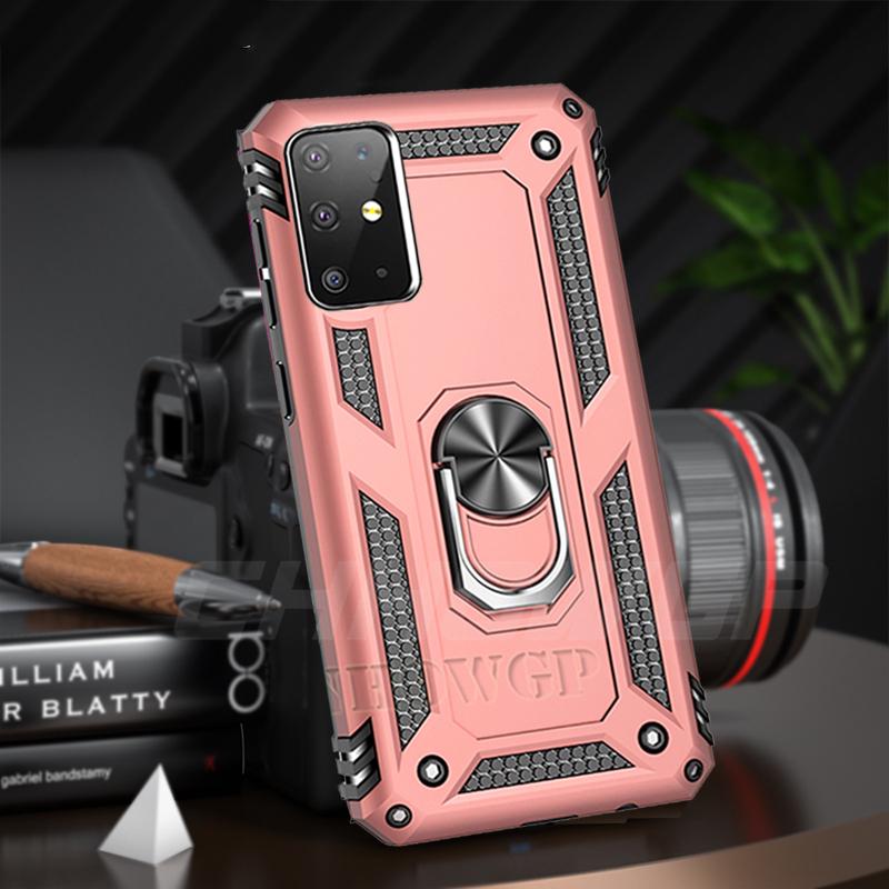 Противоударный чехол с магнитной броней для Samsung Galaxy A51 A71 A21S A50 A70 A70 A01 A11 A21 A31 A41 A81 A91 A40 A20 A10 S S20 S10 S9 Plus крышка держателя кольца