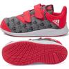 Adidas Fortarun Slip Resistant Abrasion Resistant Low top Toddler Shoes Gray Red Infant And Toddler BA9911