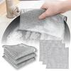 Trace-Free Silver & Steel Wire Dishcloth: Non-Stick Oil Scrub Alternative