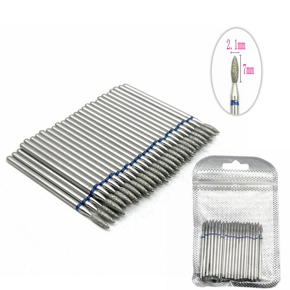 50 шт./упак. алмазные шлифовальные боры для ногтей, сверла для стоматологической алмазной полировки, полировщик для ногтей, фрезы, сверла